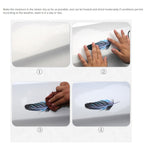 5 Sets Car 3D Feather Body Sticker Scratch Blocking Sticker