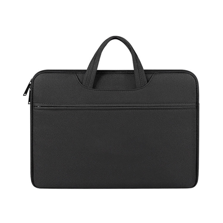 ST01 Large-Capacity Waterproof Shock-Absorbing Laptop Handbag — Mysterious Black