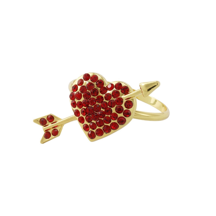 Valentine Day Rose Alloy Napkin Ring, Specification: Z1010-2 — Z1009-1