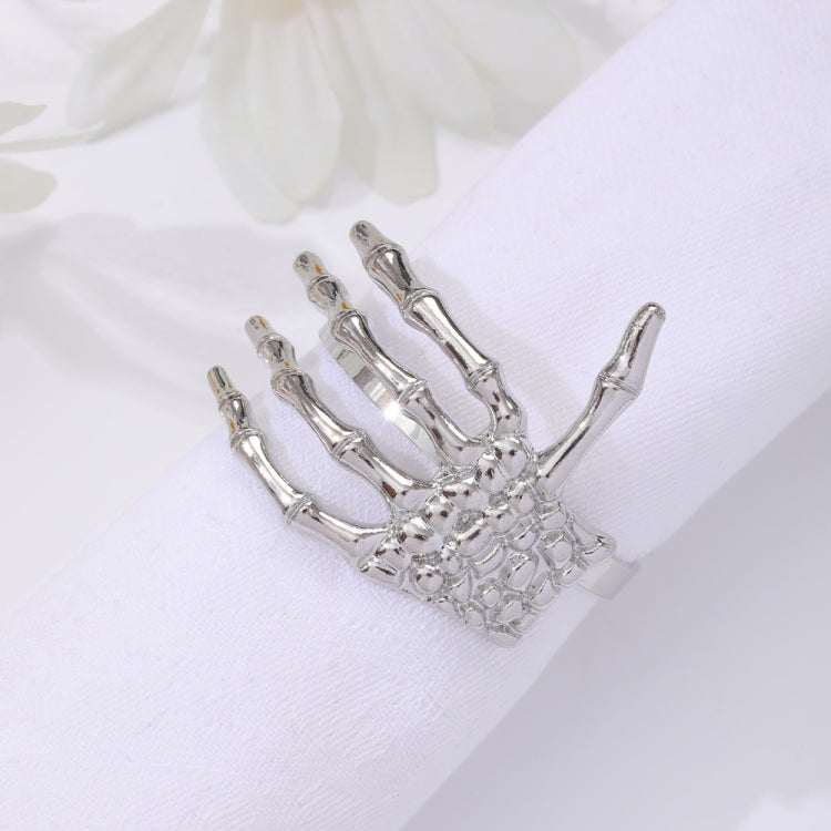3 PCS Halloween Skull Hand Napkin Ring Ghost Hand Napkin Ring