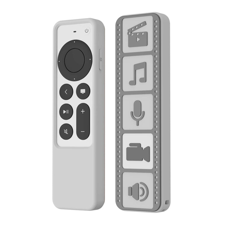Silicone Remote Controller Waterproof Anti-Slip Protective Cover For Apple TV 4K 2021 — (Black)