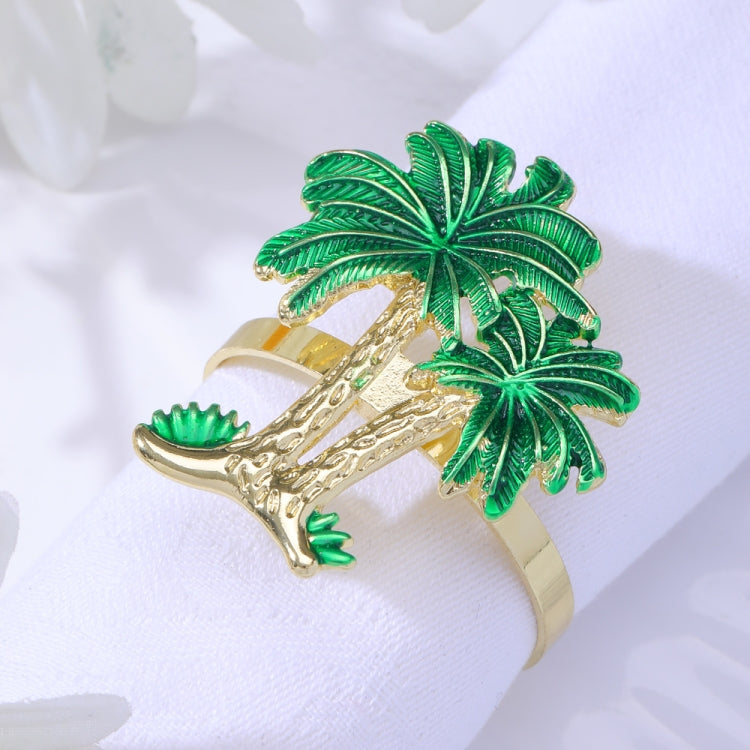 Western Restaurant Coconut Tree Metal Napkin Ring