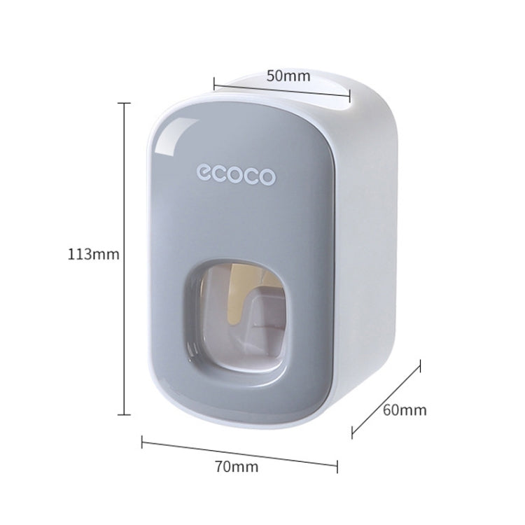 ECOCO E1922 Children Adult Double Position Automatic Toothpaste Squeezing Device — E1922 Grey