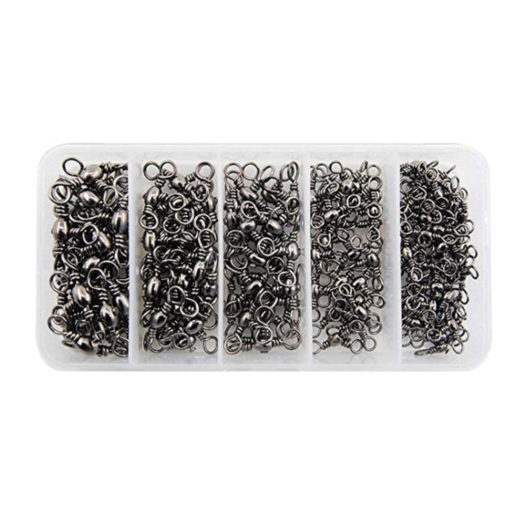 Bottle-Shaped Three-Pronged Swivel Stainless Steel Fishing Character Ring, 115 PCS / Box