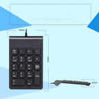 Laptop Wired Digital Mini USB Keyboard