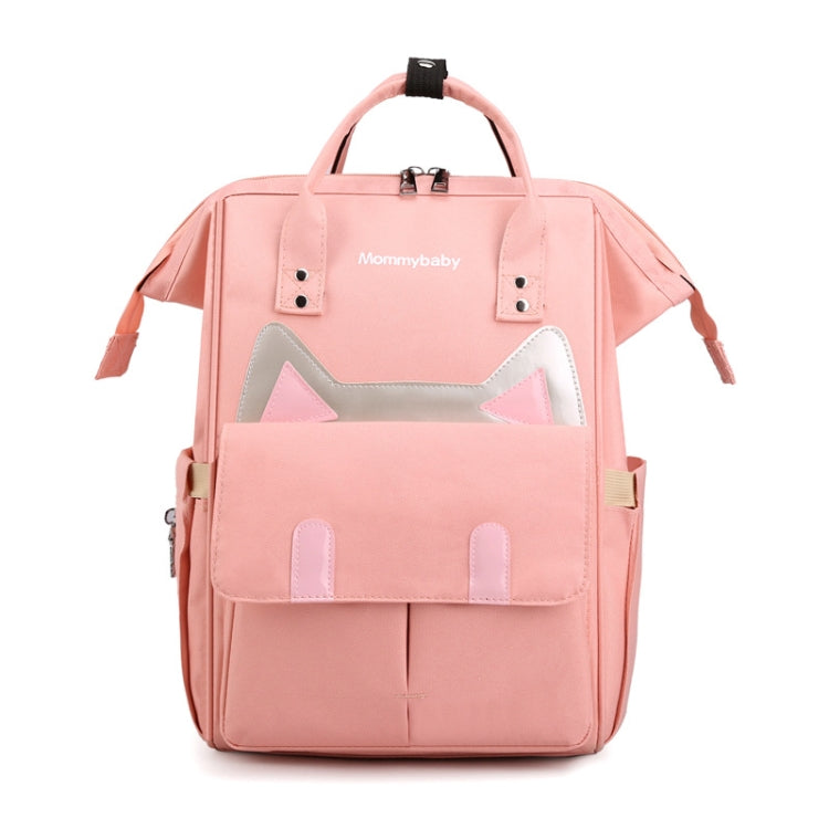 Maternity Bottle Diaper Storage Large Capacity Backpack Mummy Bag — Pink