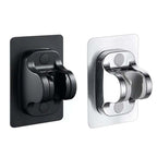 Self-Adhesive Shower arm Head Holder Adjustable Wall Mounted Fixed Base — Black