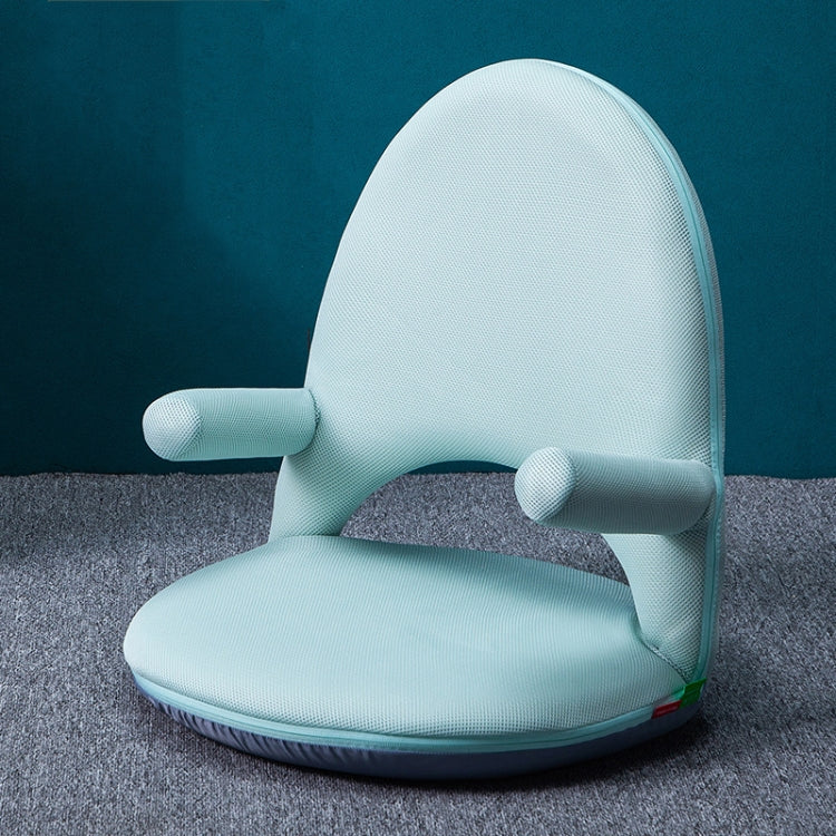 42-speed Adjustable Nursing Chair Folding Backrest Lumbar Support — Blue