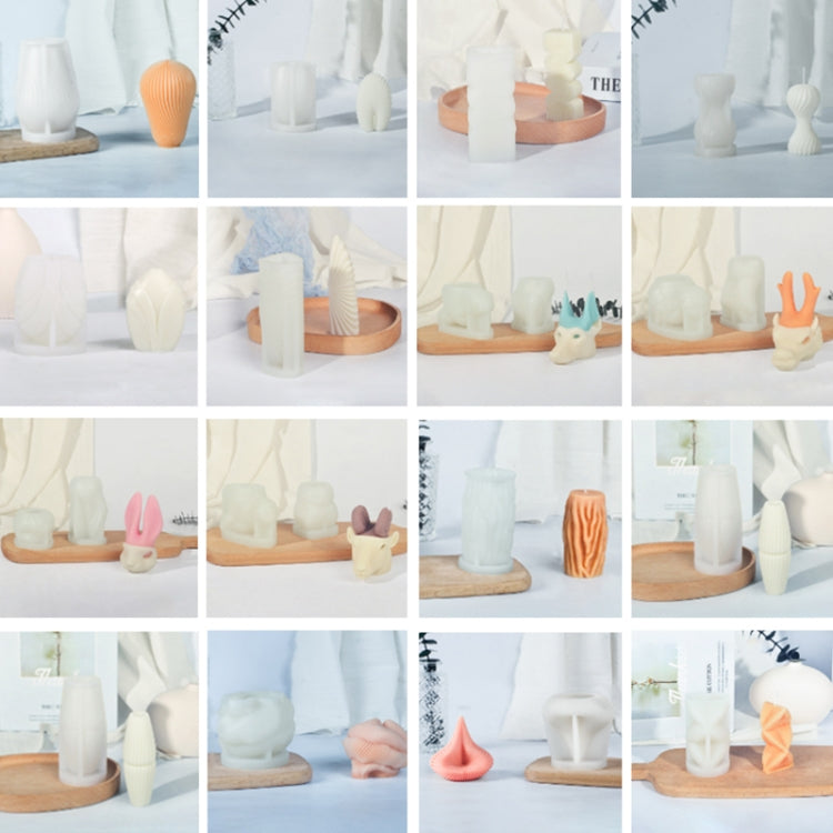Geometric Scented Candle Silicone Mold — LZ-390+Tool Set