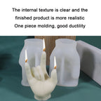 DIY Hand Shaped Scented Candle Silicone Mold — view 9