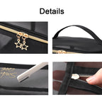 Travel Large Capacity Transparent Mesh Cosmetic Bag, Style: