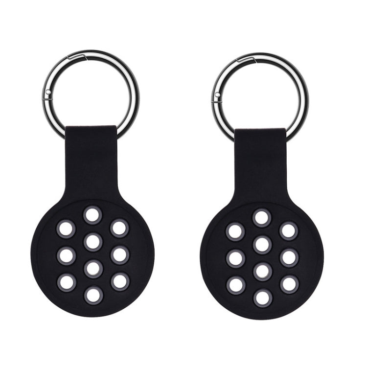 2 PCS Contrast Color Perforated Silicone Case for AirTag 2nd Gen / AirTag 1st Gen — 01