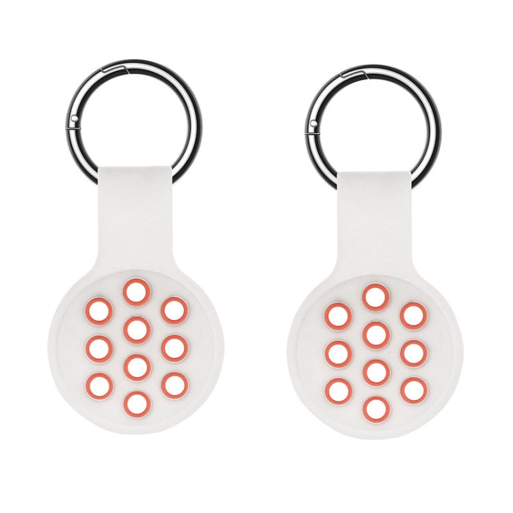 2 PCS Contrast Color Perforated Silicone Case for AirTag 2nd Gen / AirTag 1st Gen — 04