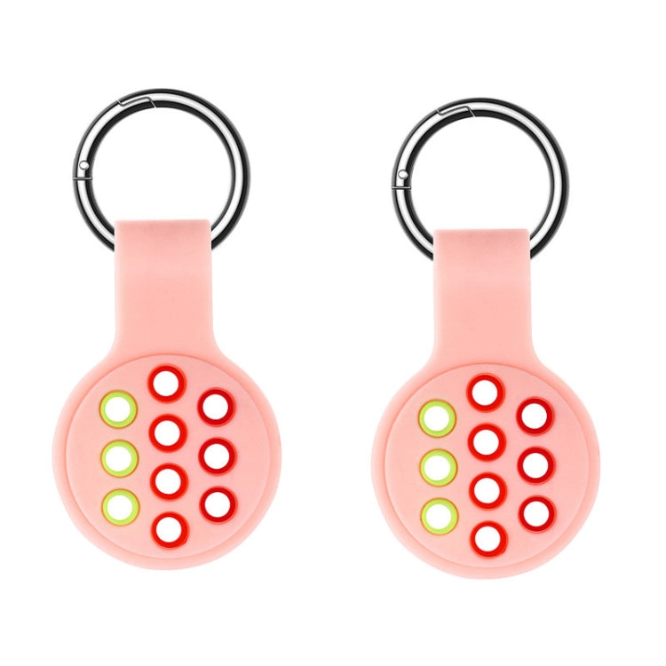 2 PCS Contrast Color Perforated Silicone Case for AirTag 2nd Gen / AirTag 1st Gen — 06