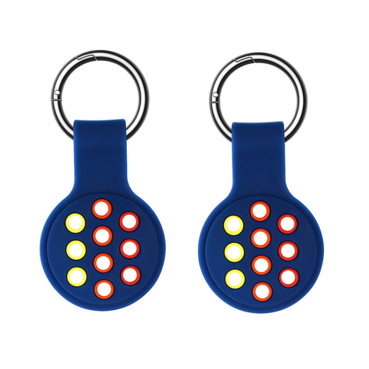 2 PCS Contrast Color Perforated Silicone Case for AirTag 2nd Gen / AirTag 1st Gen — 12