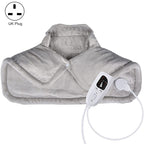Electric Heated Thermal Shawl On The Back And The Neck