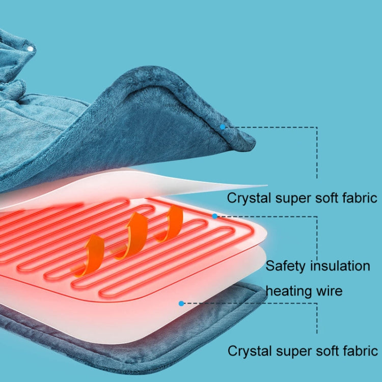 Electric Heated Thermal Shawl On The Back And The Neck — view 11