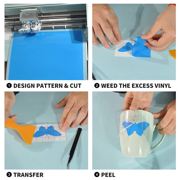 Glossy Metal Self Adhesive Vinyl Film DIY Cup Sticker Car Sticker