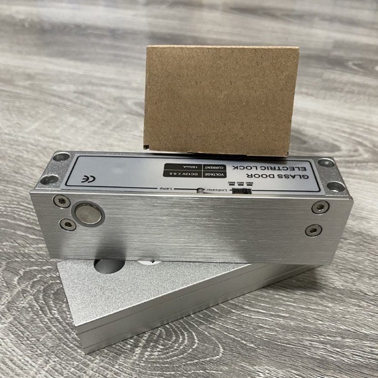 Top And Bottom Frameless Glass Door Aluminum Alloy Electric Mortise Lock — Right