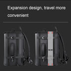 Large-capacity Waterproof Expandable Hard Shell Backpack with USB Charging Hole — view 10