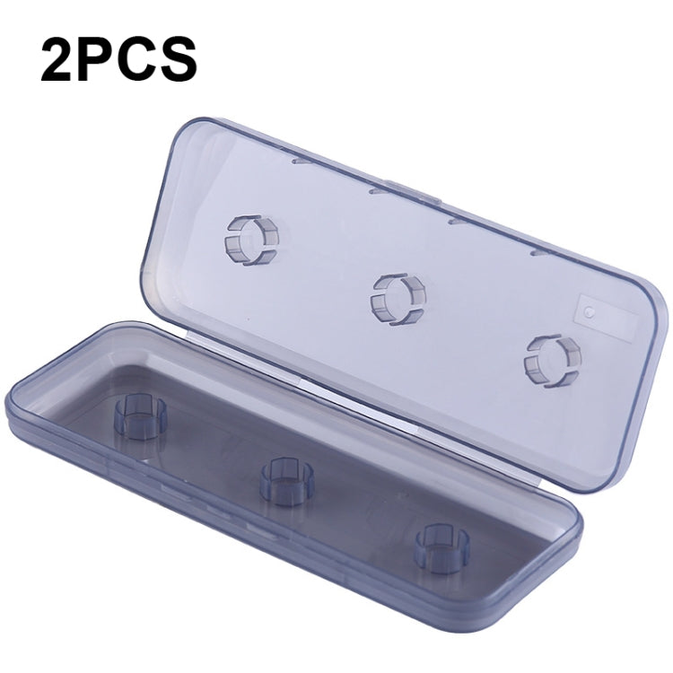 2 PCS Convenient Fishing Line Main Line Box Fishing Gear Supplies, Style: — 6 Axle Box Without Axle