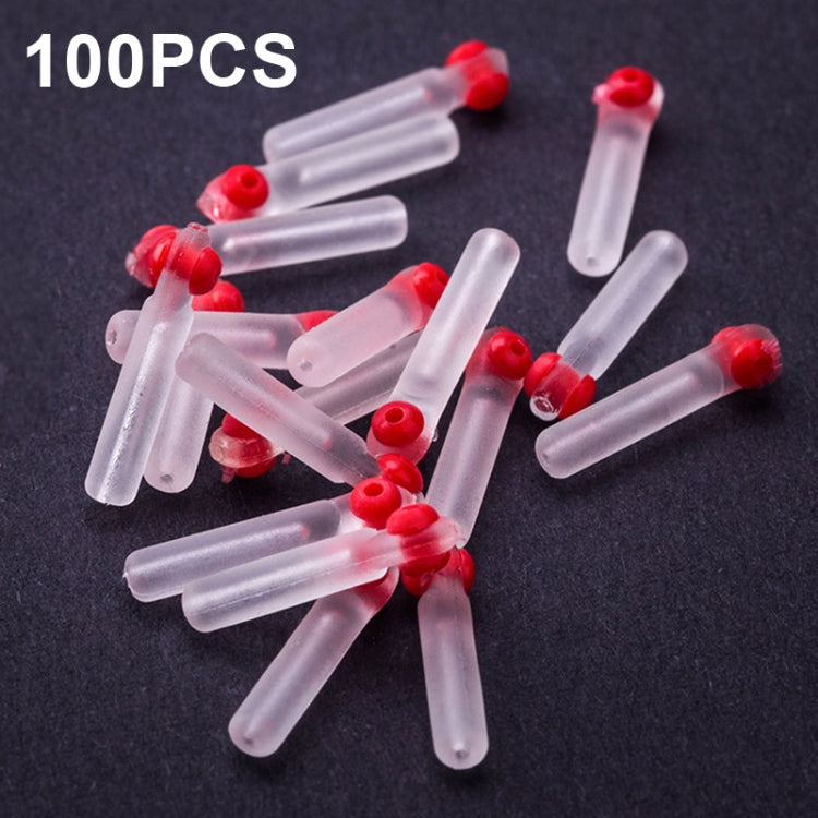 100 PCS SXP01 Dual CoreSilicone Floating Seat Fishing Accessories, Size: — Crystal Green
