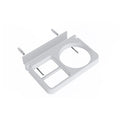2-in-1 Hair Dryer Wall Mount Bracket Bathroom Shelf