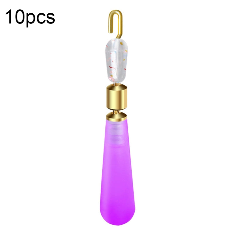 10 PCS Quick Change Floater Sliding Copper Head Rotating Floater — Rubber
