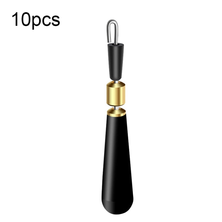 10 PCS Quick Change Floater Sliding Copper Head Rotating Floater — Medium