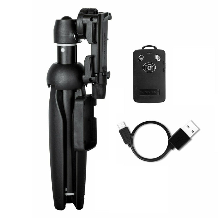 YUNTENG Mobile Phone Selfie Rod Tripod With Bluetooth Remote Control — 9928N Black