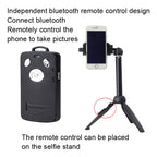 YUNTENG Mobile Phone Selfie Rod Tripod With Bluetooth Remote Control — 23-120cm Black