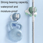 Ffcat Bathroom Mop Rack Cartoon Seamless Sticker Mop Hook — view 6