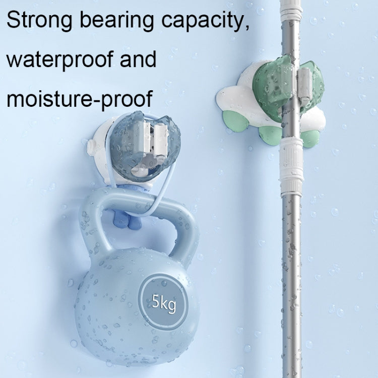 Ffcat Bathroom Mop Rack Cartoon Seamless Sticker Mop Hook — view 6