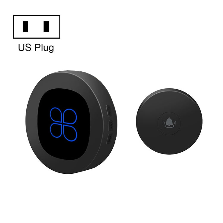 R16 1 For 1 Smart Wireless Self-Powered Hotel Home Electronic Call Doorbell — R16 US Plug White