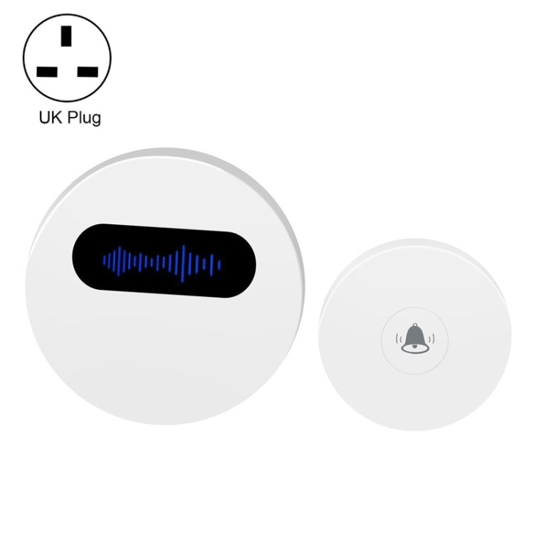 T10-1 1 For 1 Lighting Self-Power Generation Wireless Intelligent Anti -Rainwater Doorbell — T10-1 US Plug Black