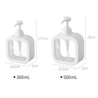 Transparent Hand Sanitizer Split Bottle Plastic Press Type Emulsion Bottle — 500ml