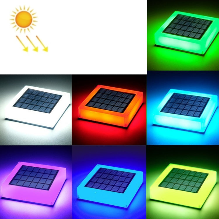 TS-S5306 Outdoor Solar Column Head Lamp IP68 Waterproof Lawn Yard Light, Style: — Three Color Switch
