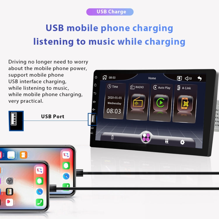 Q3570 9 inch Carplay Single Spindle MP5 Player, Style:, Standard, Standard+4 Light Camera, Standard+8 Light Camera, Standard+12 Light Camera — view 11