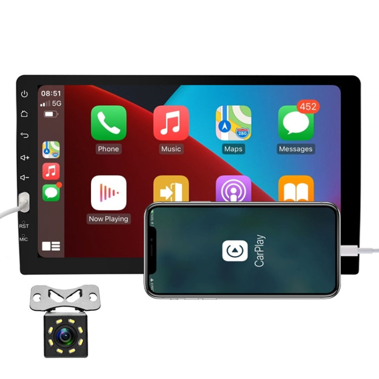 Q3570 9 inch Carplay Single Spindle MP5 Player, Style:, Standard, Standard+4 Light Camera, Standard+8 Light Camera, Standard+12 Light Camera