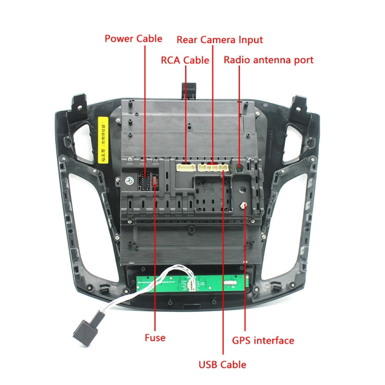 For Ford Focus 9.7 Inch Android WiFi Car Integrated Machine, Style:, Standard, Standard+4 Light Camera, Standard+12 Light Camera