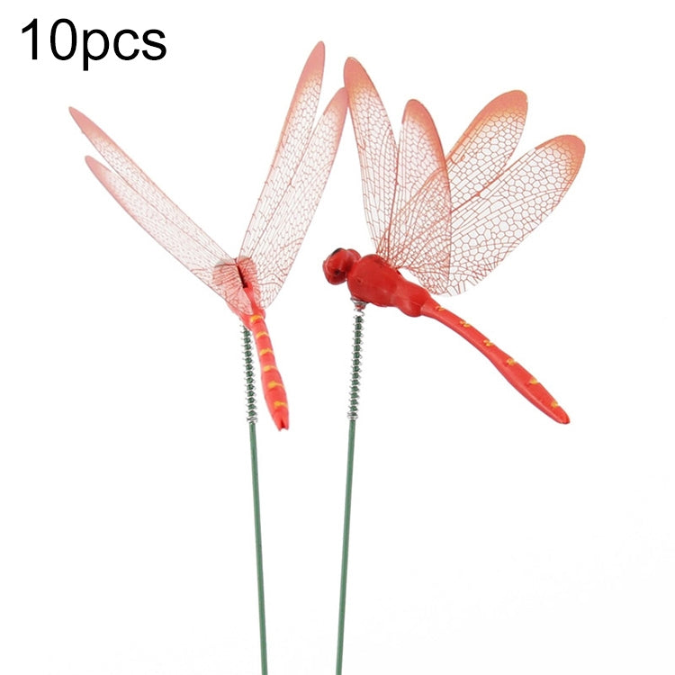Simulation Plug Rod Magnetic Dragonfly Home Wall Garden Decoration, 1PCS Blue