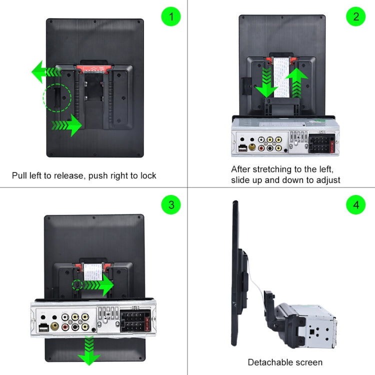 C800 9.5 Inch MP5 Single Butt Carplay Player, Style: