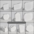 Irregular Plaster Jewelry Ornaments Photography Props, Size: