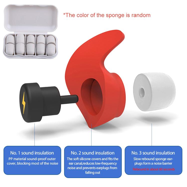Anti-noise Sleep Earplugs Soundproof Earplugs — view 5