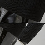 High-Collar Long-Sleeved Men Sweater Casual Thread Knit Clothes — view 37