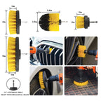 Car Wash Brush Tire Brush Glass Wiper Brush Drill Brush Cleaning Brush Set
