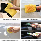 Car Wash Brush Tire Brush Glass Wiper Brush Drill Brush Cleaning Brush Set