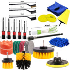 30 PCS / Set Car Beauty Details Brush Drill Brush Car Wash Glove Set