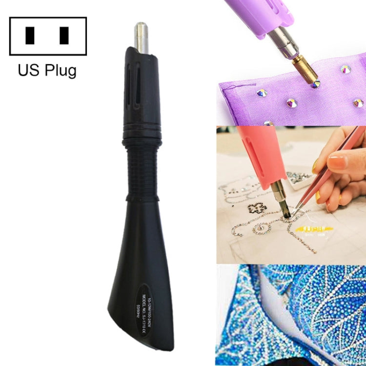 DIY Manual Stamping Tools Portable Dot Drill Pen, Specification: — US Plug Black