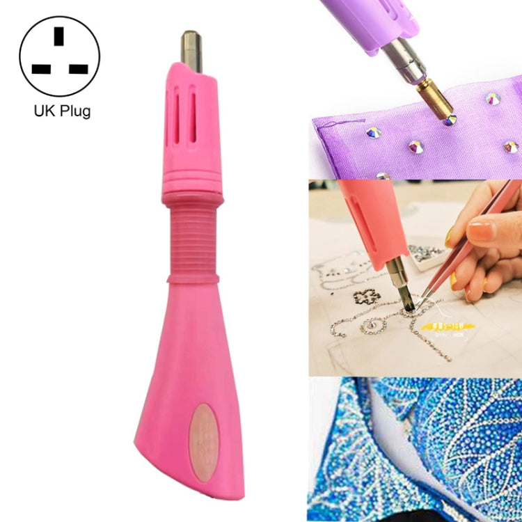 DIY Manual Stamping Tools Portable Dot Drill Pen, Specification: — UK Plug Pink
